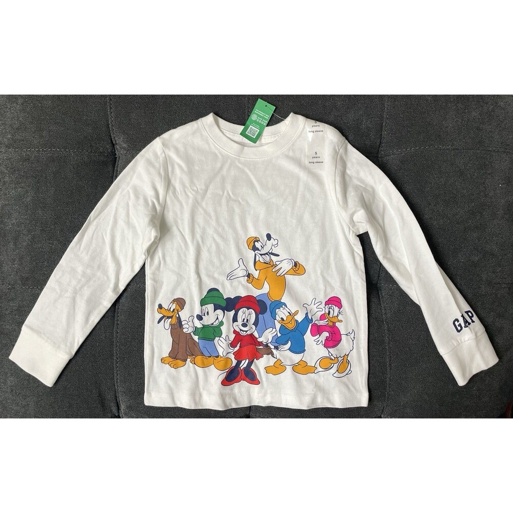 Gap For Good Size 5 Organic Cotton Disney And Friends Long Sleeve Shirt
